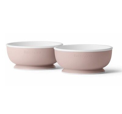 BABYBJORN - zestaw miseczek, 2 szt. - Powder Pink
