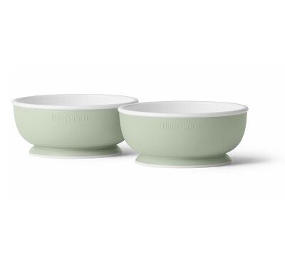 BABYBJORN - zestaw miseczek, 2 szt. - Powder Green