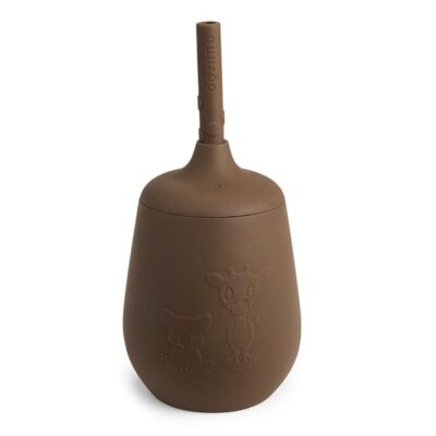 nuuroo silikonowy kubek niekapek ze słomką Giraf & Koala Acron