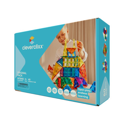 Cleverclixx - Klocki magnetyczne Original Intense Pack - 60 el.