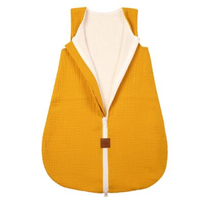 Śpiworek muślinowy dla noworodka TOG 1.0 - Hi Little One | Mustard | rozmiar S