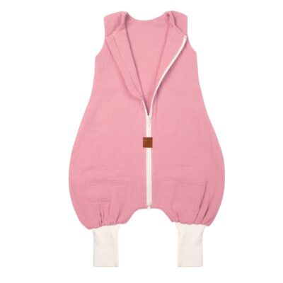 Letni śpiworek muślinowy z nogawkami TOG 1.0 - Hi Little One | Soft Rose | S